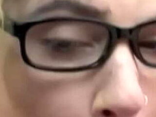 Glasses Slut Streetwalker Bunny Deepthroats Cock &amp; ...