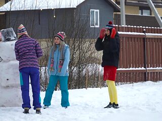 Naughty Russians get wild in the pool