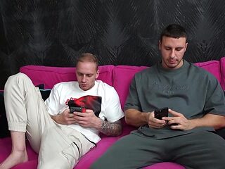 Neighbor couple reporting in for sexy, sexy duty here