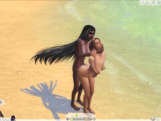 sims four futa shemale bitches tropical butt sex interc...