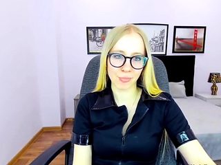 Small tits amateur blonde beauty on webcam