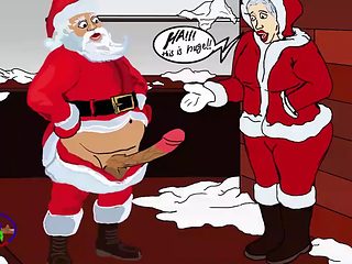 Sex-starved Santa is publicly fucked by a bully on the ...