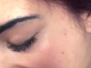 Sprayed into Sophia's mouth cunt