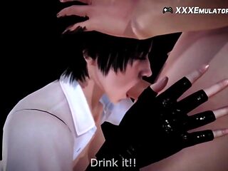 Brunette 3D Hentai Slut Uncensored Cartoon Sex