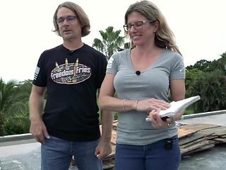 Outdoors reality video of Cory Chase and her husband in HD