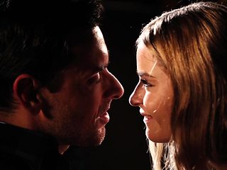 Erotic MMF threesome in the evening with stunning Cassi...