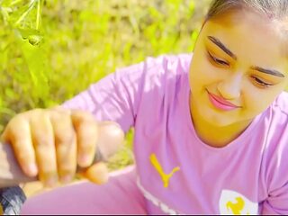 Indian teen fucks with stepbro outdoors - Amateur