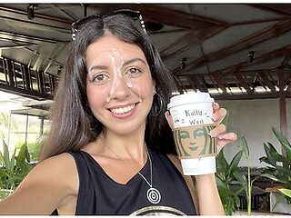 Katty West In Blowjob In A Public Toilet Starbucks And ...