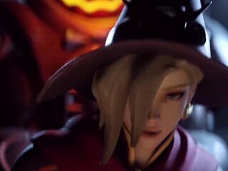 Brunette is shafted in a 3D fucking