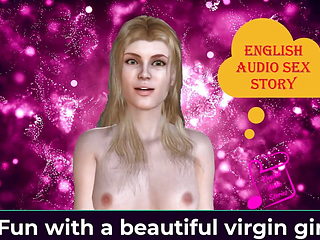 English Audio Sex Story - Fun with a Beautiful Virgin G...