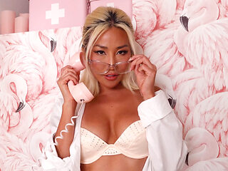 Asian with glasses on looks stunning