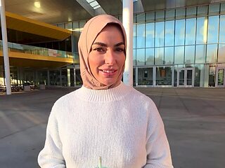 Venus Valencia wearing a hijab for a kinky video