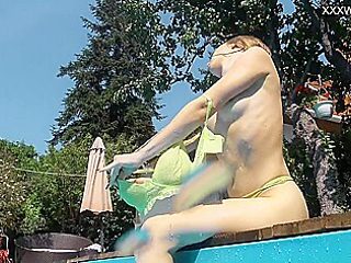 Latvian Big Tits Blonde Pornstar With Nata Ocean