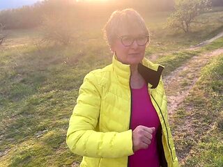 The Anal Granny Outdoors!!!