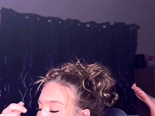 Slim Petite Blonde Beauty Sucks Her BF&#039;s BBC &amp;...