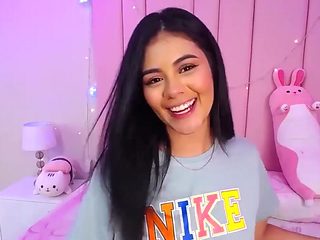 Gorgeous chick enjoys while fingering her puss in a hom...