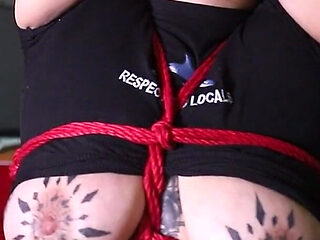 Submissive Woman Tied up and Fucked in an Abandoned Fac...