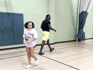 Ebony Casie Blake craves that huge dick in a steamy rea...