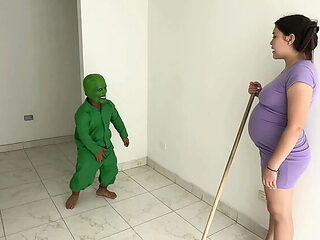 Horny Monster Fucks Pregnant Latina Hard - Anal & B...