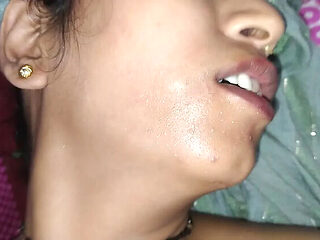 Desi Wife Lucky Blowjob and Creampie with Big Natural T...