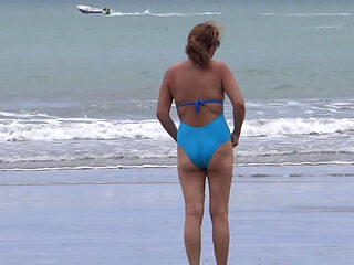 I Get Excited on the Beach and I Take My Husband&#039;s...