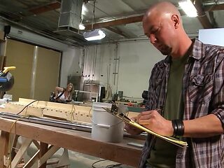 Avy Scott gets fucked at work and she LOVES his dick