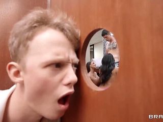 Basking in Glamour: Big-Breasted Brunette Summer Col an...