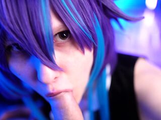 Cosplay nympho enjoys cock sucking and pussy pounding a...