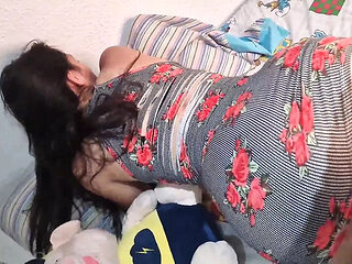 Lesbian Stepsister Amateur Homemade Creampie with Big A...