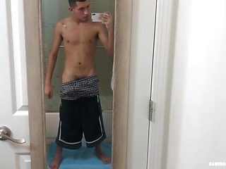 Latin Boy Roman Blake Beating Off