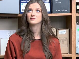 Kenzi's luscious locks frame Mike as he savors her...