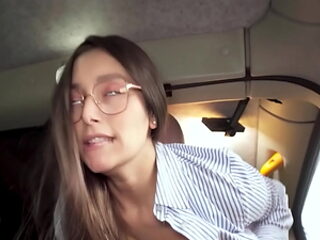 Most Beautiful Italian Chick Simps Over The Fake Cabbie...