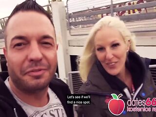 Naughty In Public: Guy Fucks 2 Milfs In The Middle Of T...