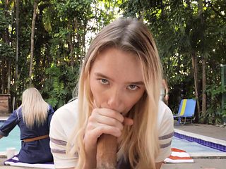 Cam sex in POV with a teen blonde spinning dick in ever...