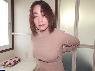 Brunette Yusuke Amano sucking a dick before being fucked