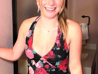 Blondie gave him a blowjob for New Year POV