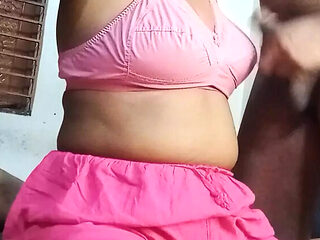 Bangla Hot New Housewife Threesome with Salesman and Se...