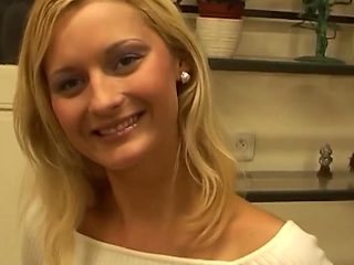 A Shy Blonde Gets Interviewed And Filmed Pov Giving A S...