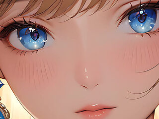 Quiet Joy: a Beautiful Young Woman in Magical Light