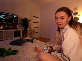 She got a Great Fuck and Squirt instead of Playing!