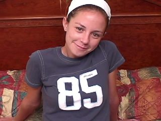 Tall and skinny dreadlock wearing hairy 18yo girl blowi...