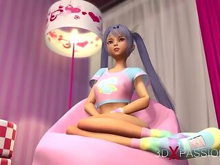 Animated Japanese Girl Handles Bbc Like A Real Pro - Un...