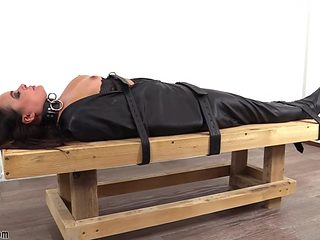 Lori Strapped In A Body Bag