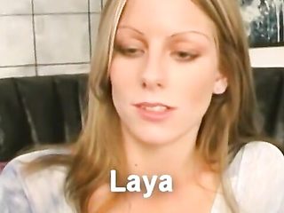 Blonde scene with cover-girl Laya Leighton from Homegro...