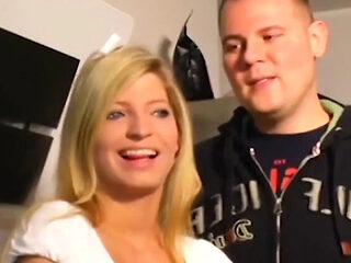 German Wife Swap on Motorway: Blonde &amp; Brunette Fou...