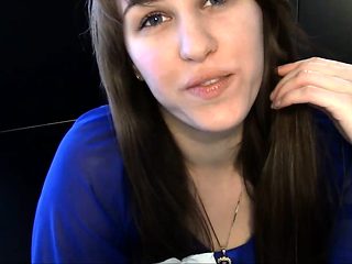 Amateur busty brunette masturbates and does hand job