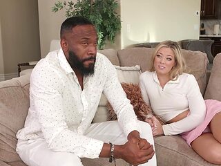 River Lynn seduced her stepbrother to fuck with a big b...