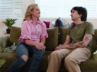 Naughty blonde babes suck and fuck hard