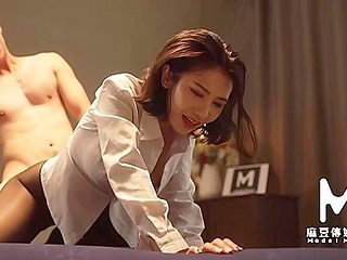 Rides Bosss Cock In A Cowgirl Position After Giving Him...