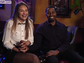 BDSM IR babe BIG BLACK COCK screwed and jizzed after de...